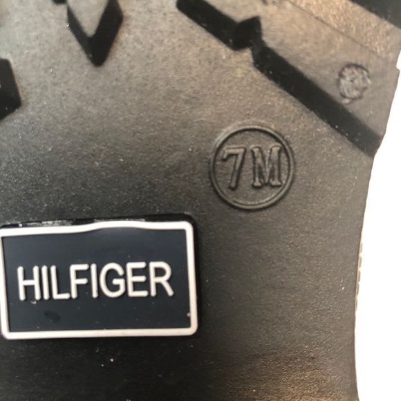 Tommy Hilfiger womens buckle black rainboot 7 - Picture 7 of 7